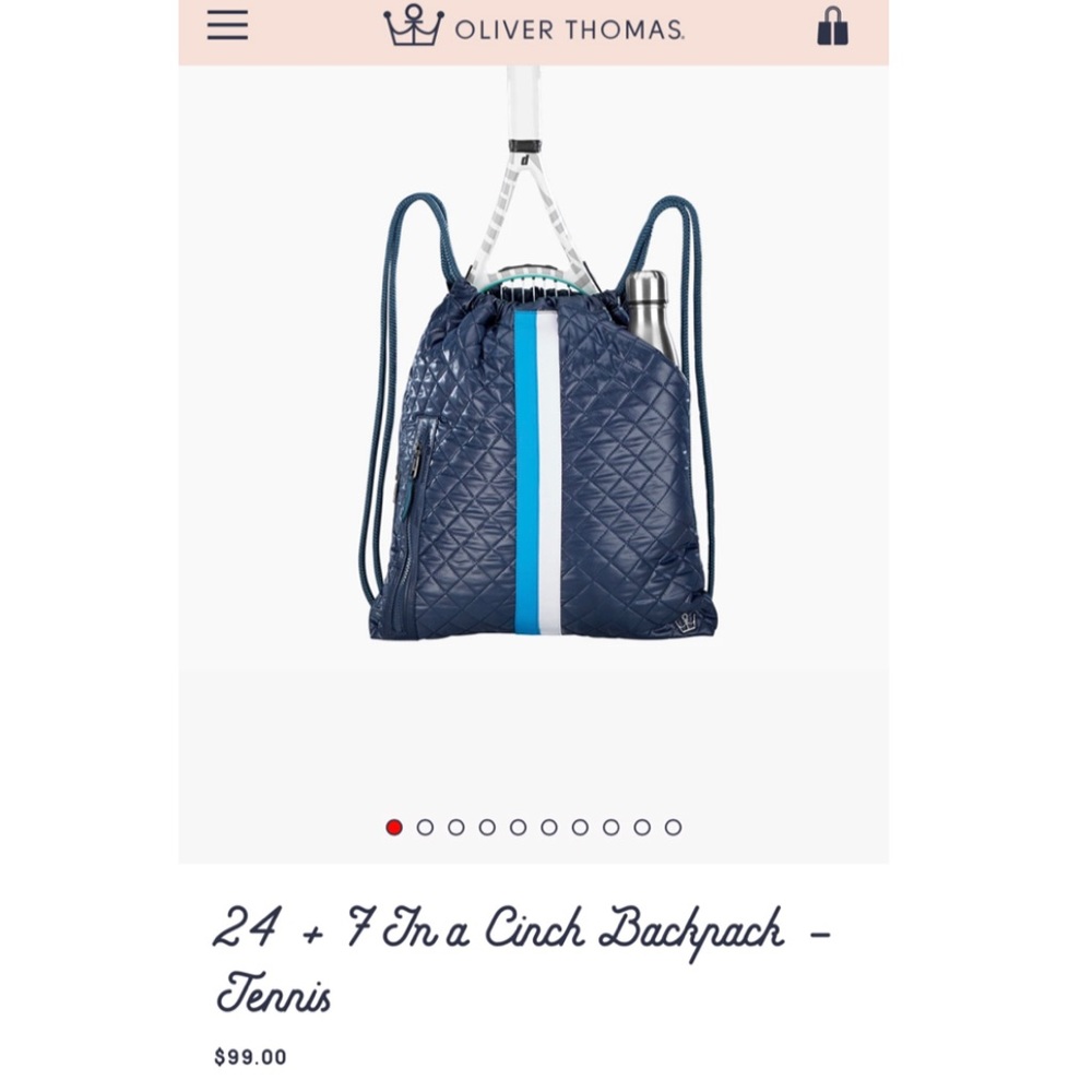 NWT OLIVER THOMAS TENNIS BAG